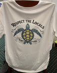 Respect the Locals Tybee Turtle Tee Shirt - The Irritable Pelican Artisan Gallery