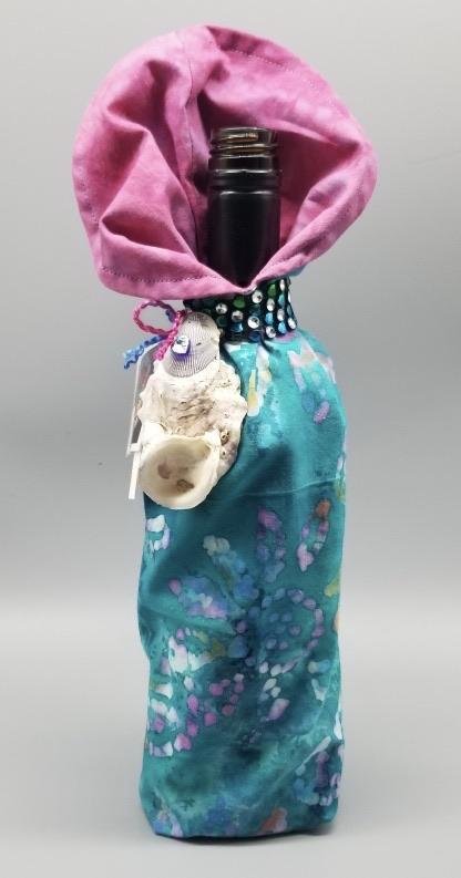 Artistic All Occasion Wine Bottle Cover - The Irritable Pelican Artisan Gallery