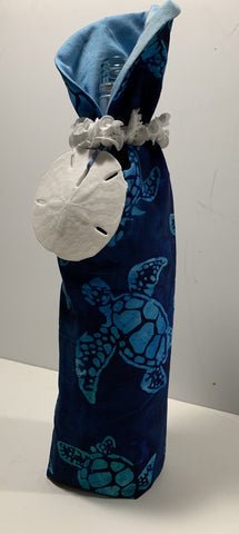 Artistic Turtle Wine Bottle Cover-Tybee - The Irritable Pelican Artisan Gallery