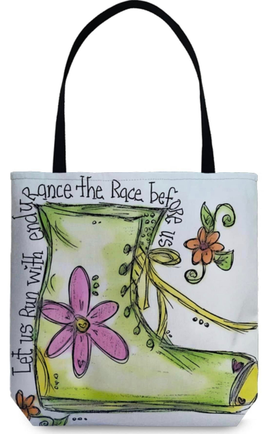 Double Sided Doodle Tote Bag - The Irritable Pelican Artisan Gallery