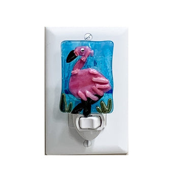 Fused Glass Square Design Night Lights - The Irritable Pelican Artisan Gallery