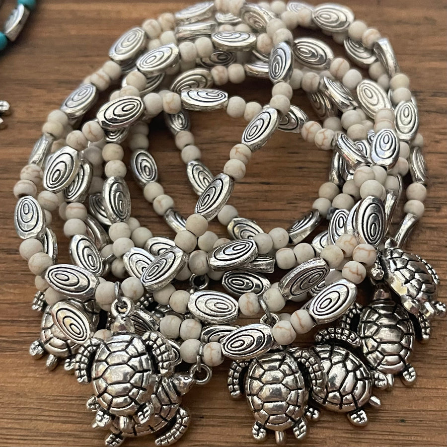 Handmade Stretch Turtle Wave Bracelets