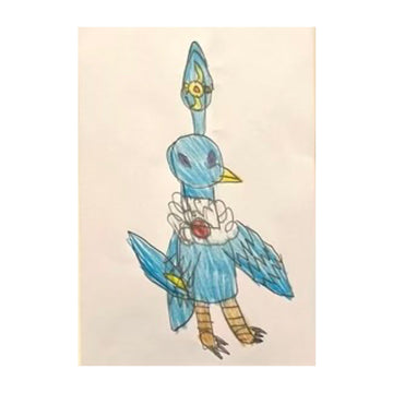 "Lil Blue" - The Irritable Pelican Artisan Gallery