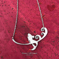 Mermaid Stainless Steel Necklace - The Irritable Pelican Artisan Gallery