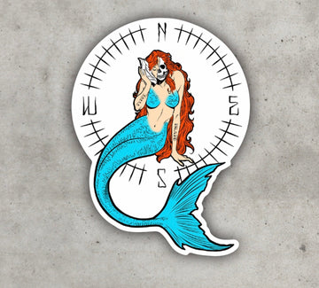 Mermaid Stickers - The Irritable Pelican Artisan Gallery