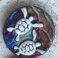 Raku Pottery Medallions - The Irritable Pelican Artisan Gallery