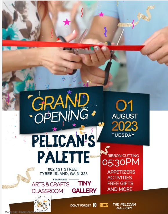 Introducing Pelican's Palette: Unleashing Creativity on Tybee Island! - The Irritable Pelican Artisan Gallery