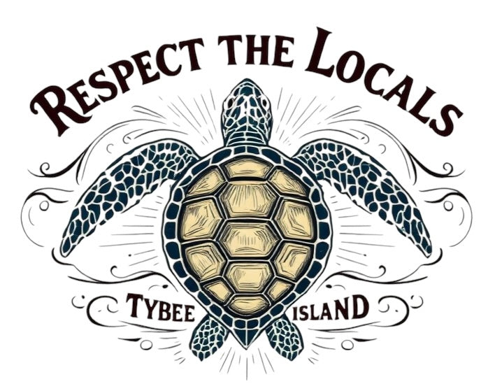 Respect the Locals Tybee Turtle Tee Shirt