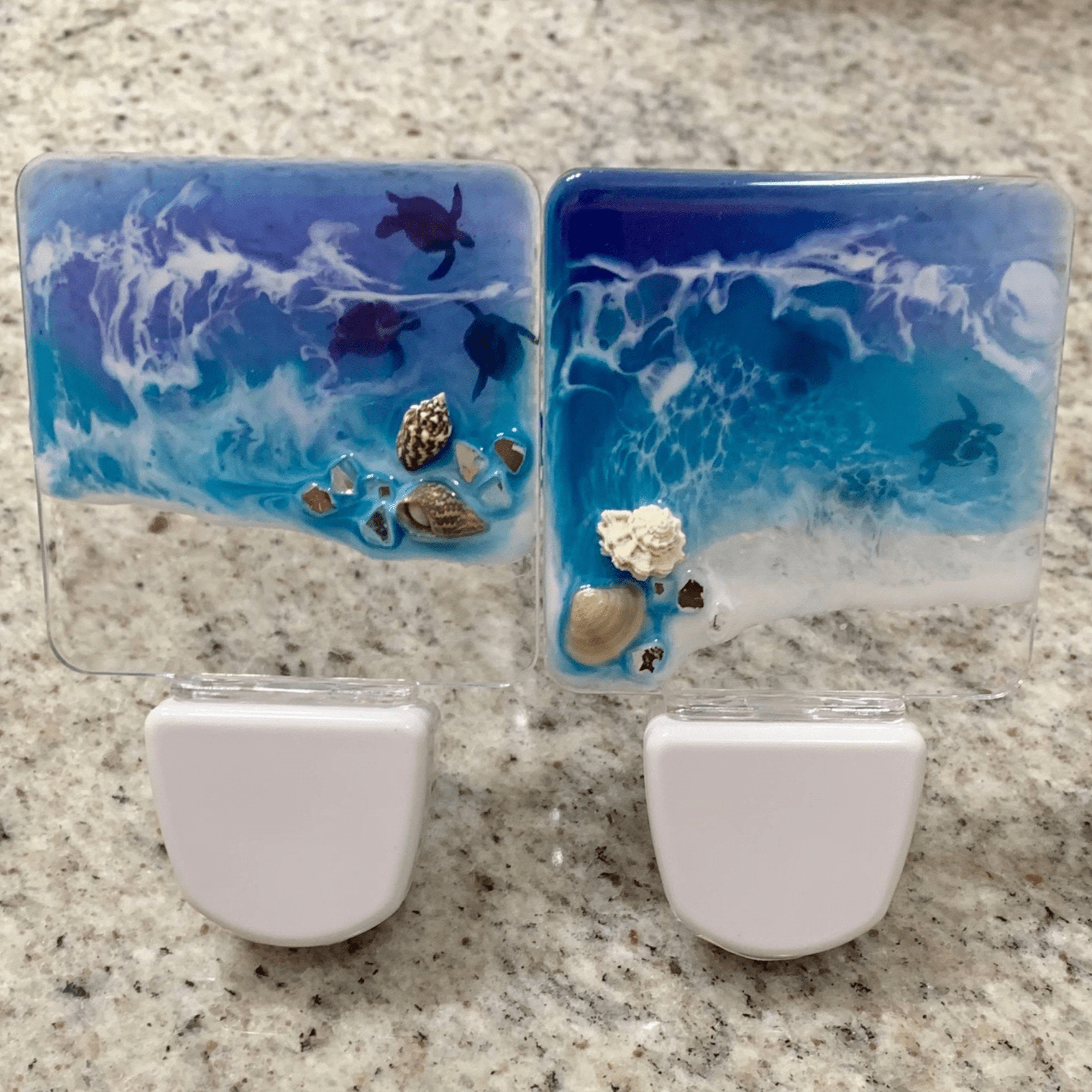Clear Resin Night Light - The Irritable Pelican Artisan Gallery