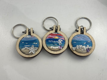 Embroidered Turtle Keychains