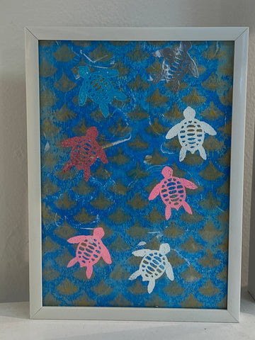 5x7 Embossed Nautical Gel Prints