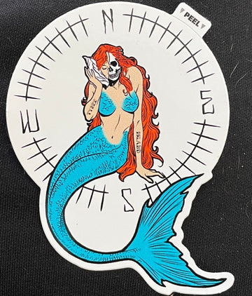 Mermaid Sticker - The Irritable Pelican Artisan Gallery