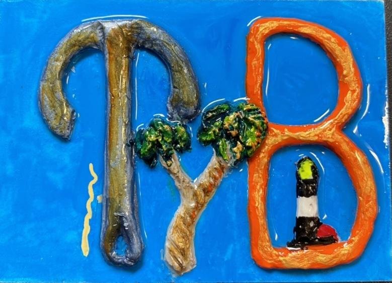 "Mini - Art: TyB Magnet" - The Irritable Pelican Artisan Gallery