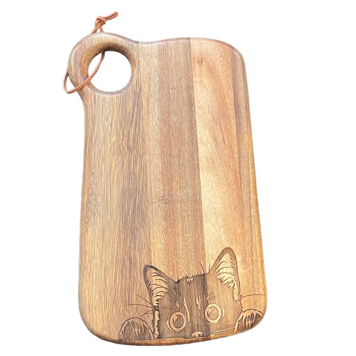 Mischievious Kitty Cutting Board - The Irritable Pelican Artisan Gallery