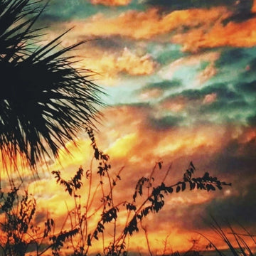 "Tybee Island Colorful Sunset" - The Irritable Pelican Artisan Gallery