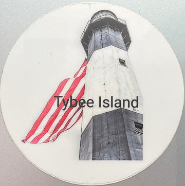 Tybee Light Station Sticker - The Irritable Pelican Artisan Gallery