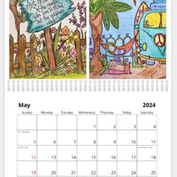 2024 Doodle Calendar Pre-Order - The Irritable Pelican Artisan Gallery