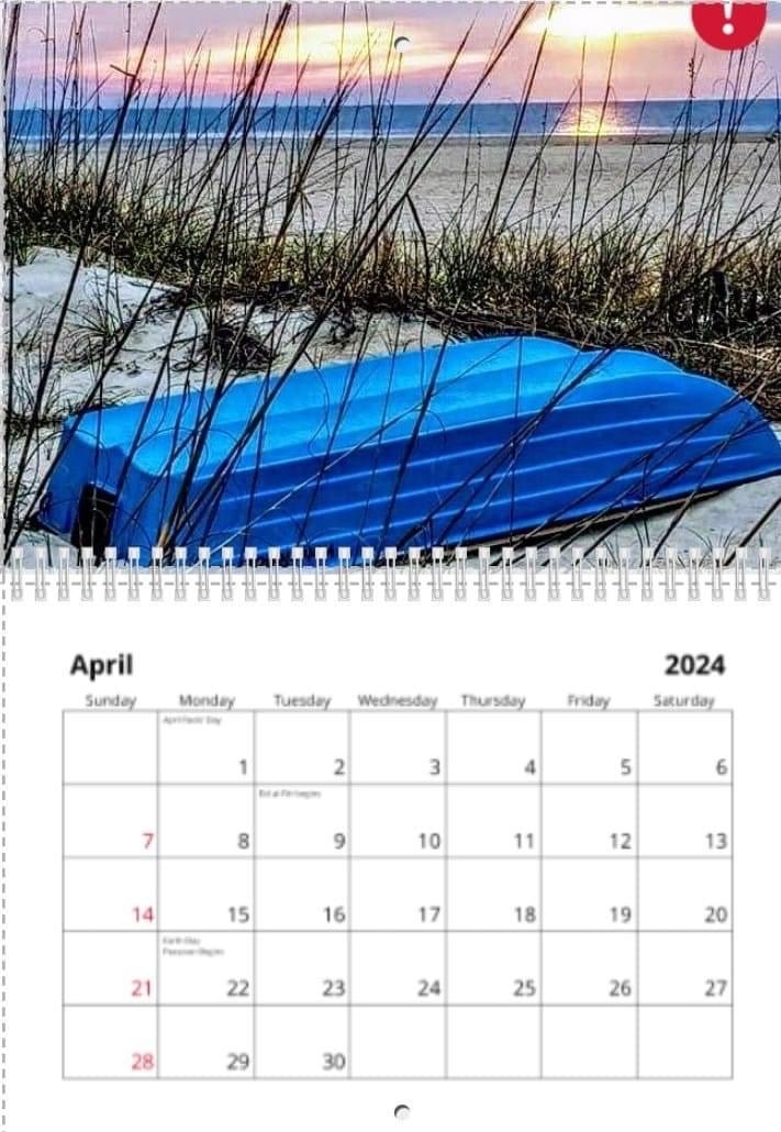 2024 TybeePhoto Calendar Pre-Order - The Irritable Pelican Artisan Gallery