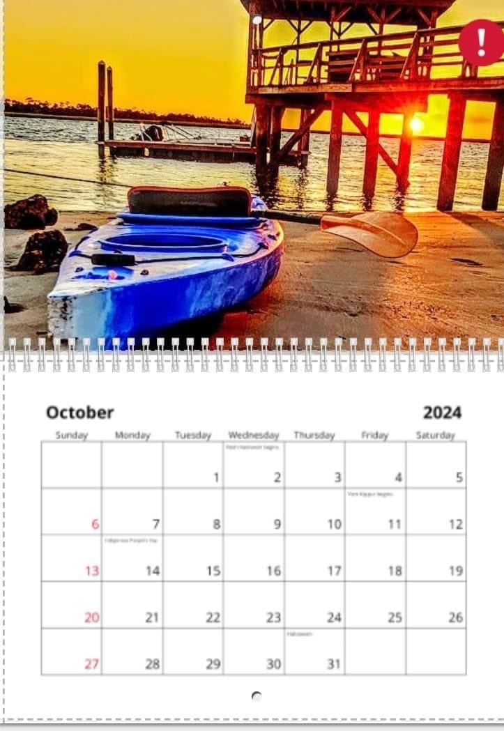 2024 TybeePhoto Calendar Pre-Order - The Irritable Pelican Artisan Gallery