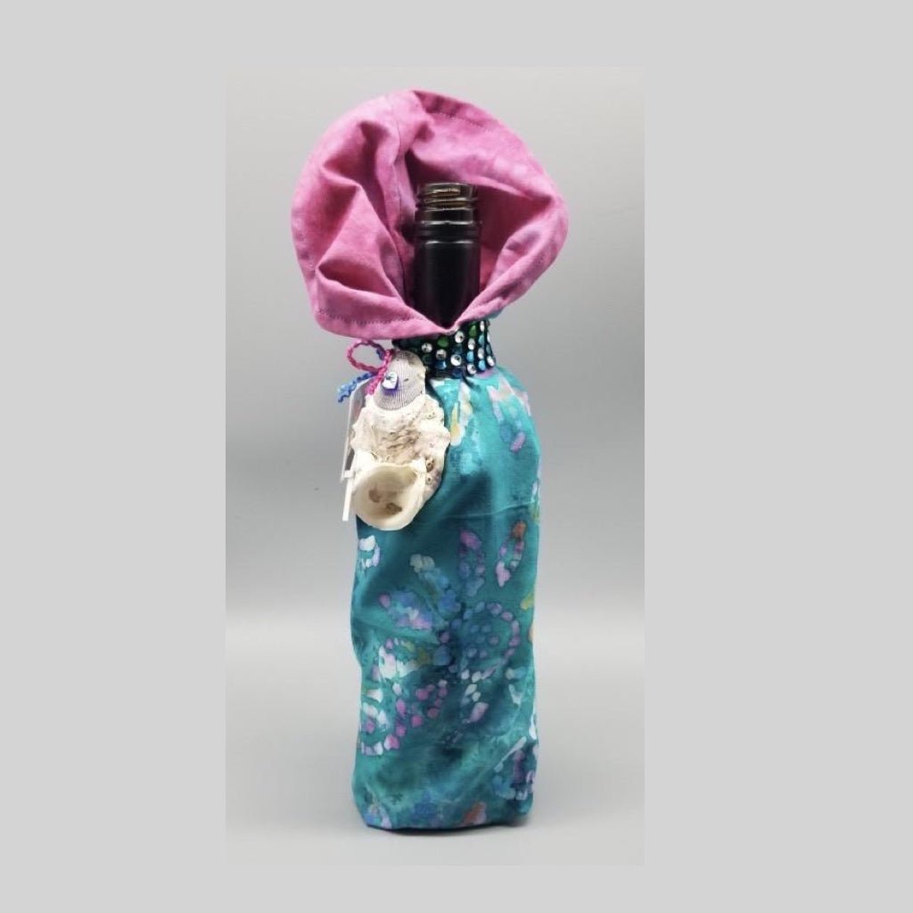 Artistic All Occasion Wine Bottle Cover - The Irritable Pelican Artisan Gallery