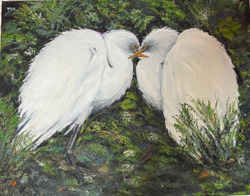“Baby Egrets" - The Irritable Pelican Artisan Gallery