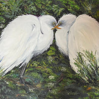 “Baby Egrets" - The Irritable Pelican Artisan Gallery