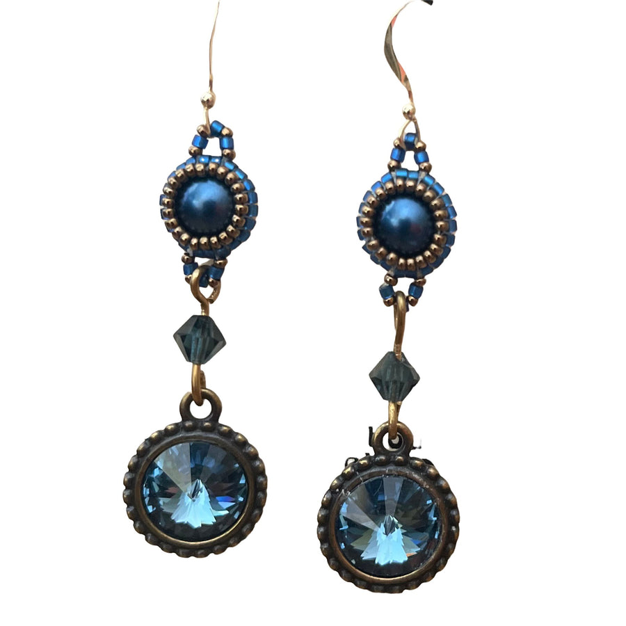 Blue Skies Earrings - The Irritable Pelican Artisan Gallery