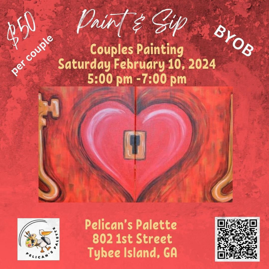 BYOB: Paint & Sip. Couples Painting - The Irritable Pelican Artisan Gallery
