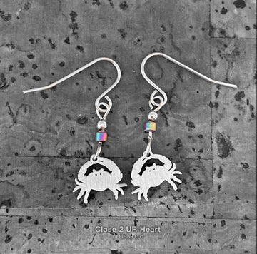 Crab Earrings - The Irritable Pelican Artisan Gallery