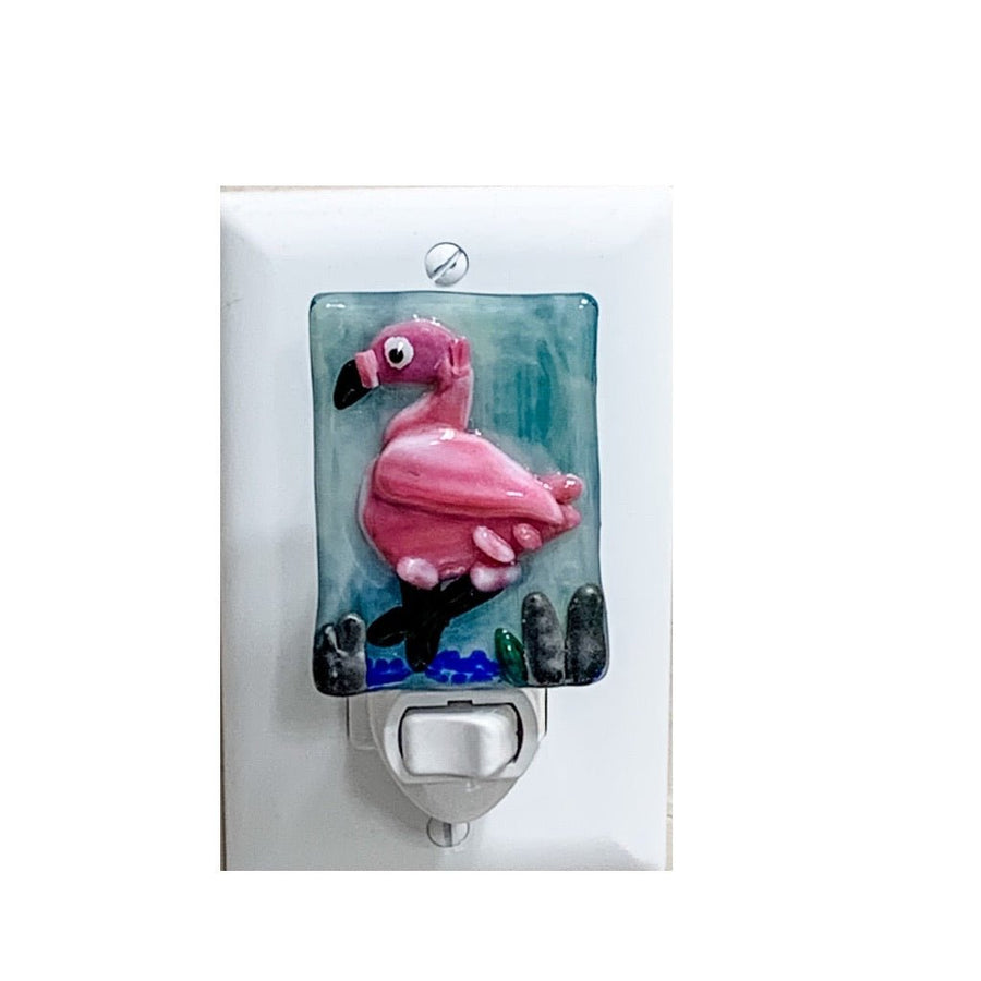 Fused Glass Square Design Night Lights - The Irritable Pelican Artisan Gallery