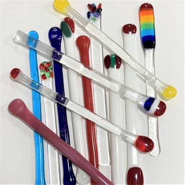 Fused Glass Stir Sticks - The Irritable Pelican Artisan Gallery