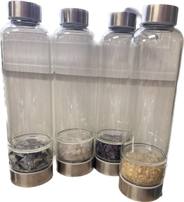 Gemstone infused water bottals - The Irritable Pelican Artisan Gallery