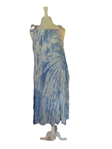 Hand-sewn Hand-dyed Beach Cover-Up/Dress Knee Length - The Irritable Pelican Artisan Gallery