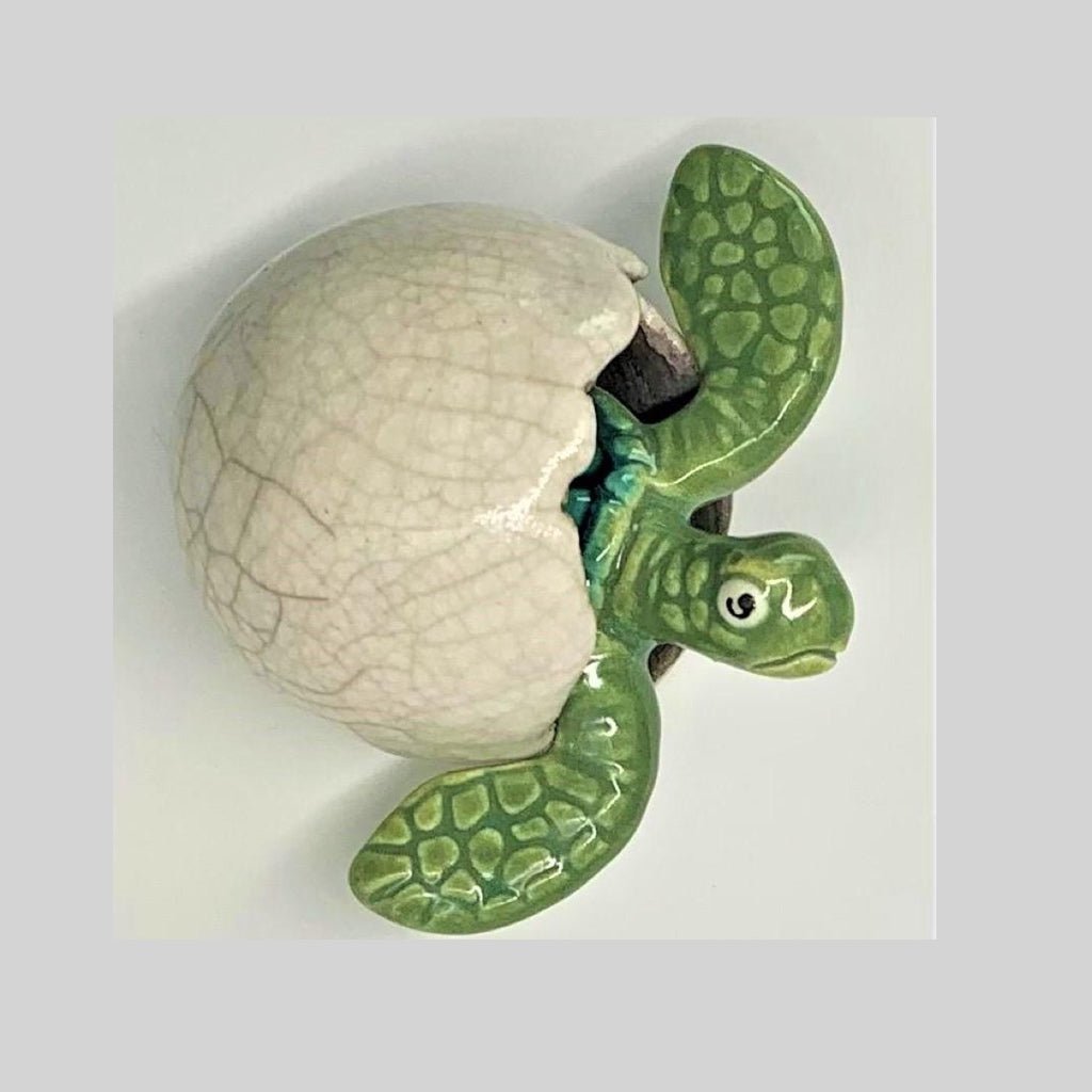 Handmade Ceramic Pottery Sea Turtle Hatchlings - The Irritable Pelican Artisan Gallery