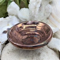 Handmade Raku Pottery Blessing Bowl - The Irritable Pelican Artisan Gallery