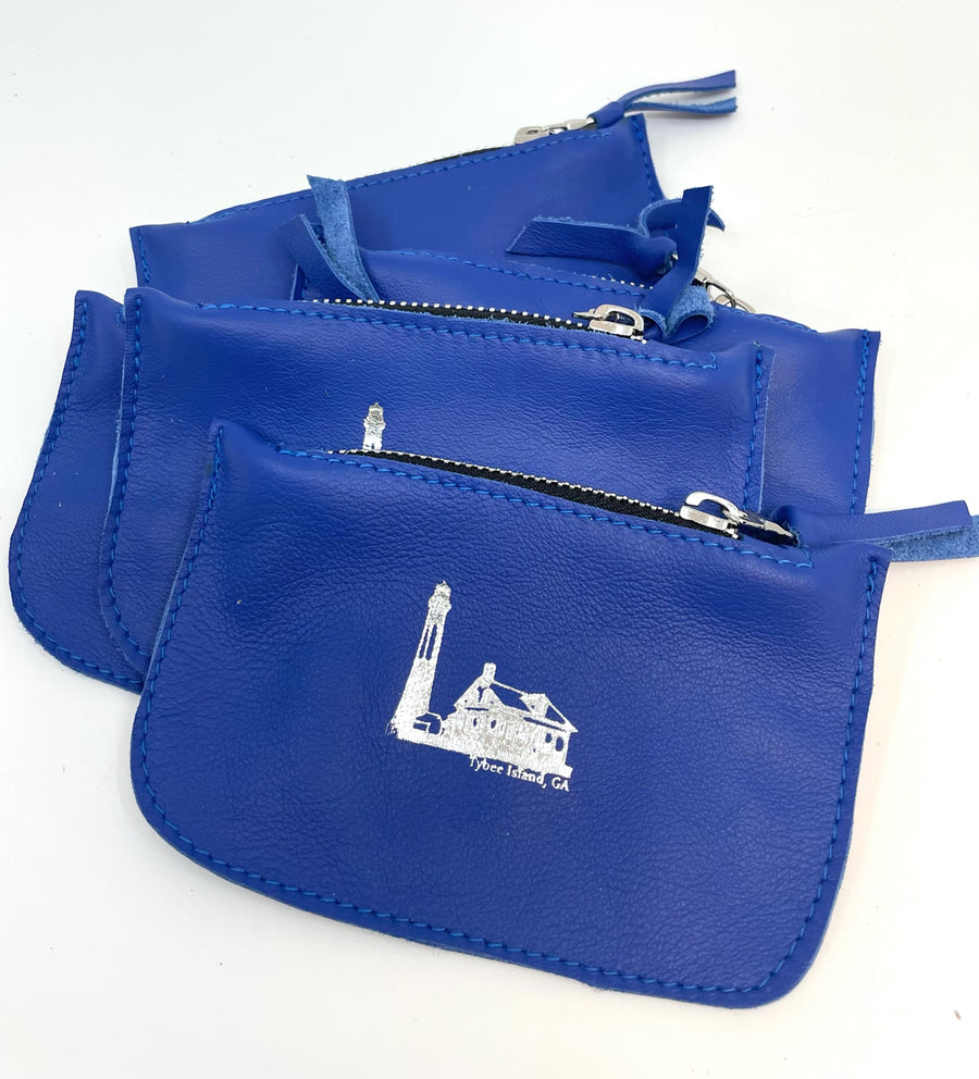 Change Purse- Tybrisa Blue-Tybee Lighthouse