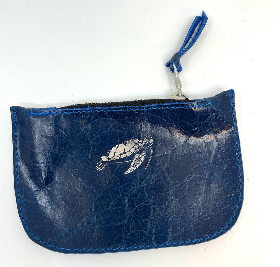 Change Purse- High Tide Blue-Tybee Turtle