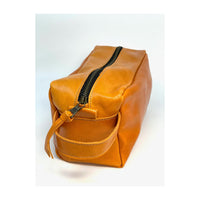 Medium Dopp Kits-Sunset Orange - The Irritable Pelican Artisan Gallery