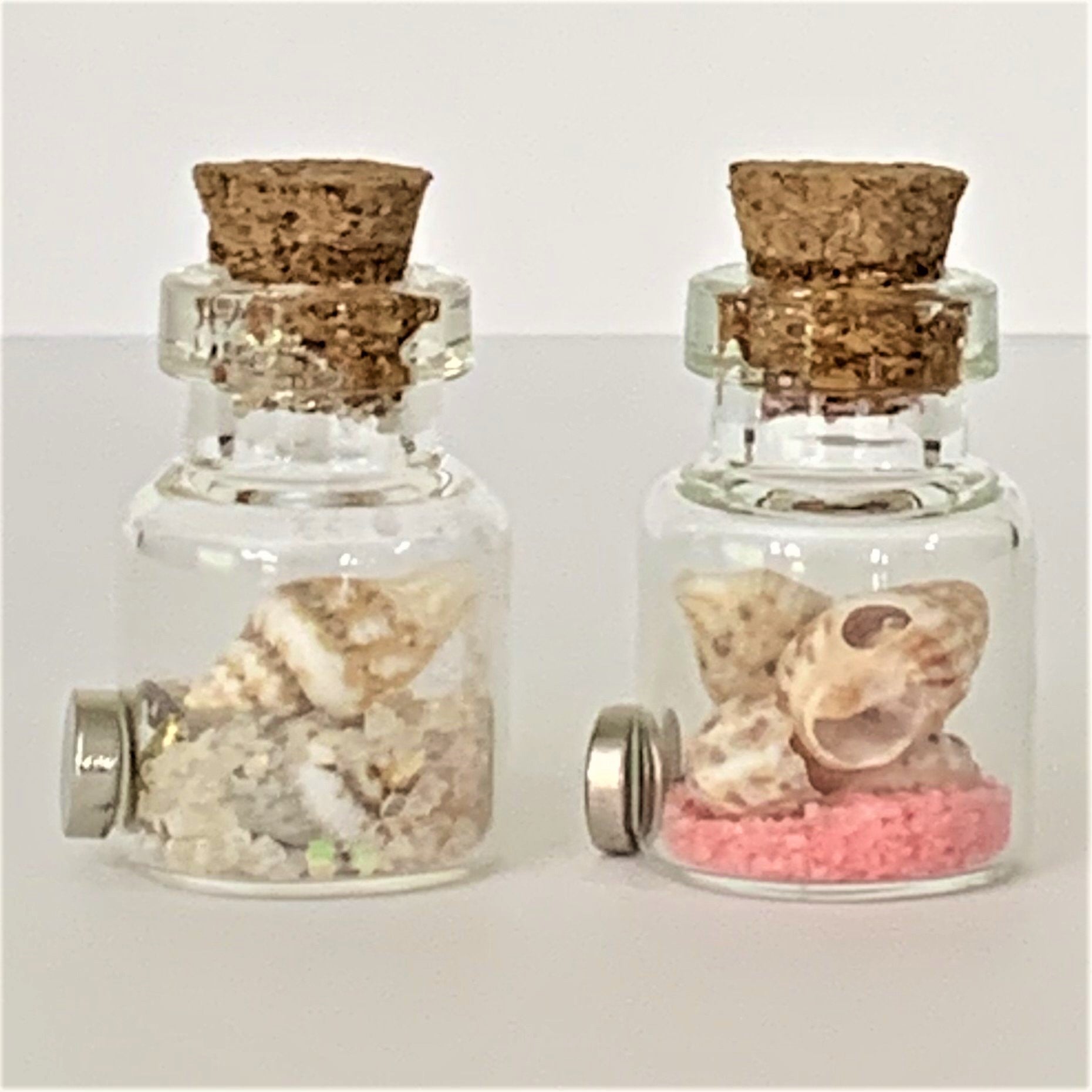 &quot;Mini-Art: Beach in a Bottle&quot; Magnets - The Irritable Pelican Artisan Gallery