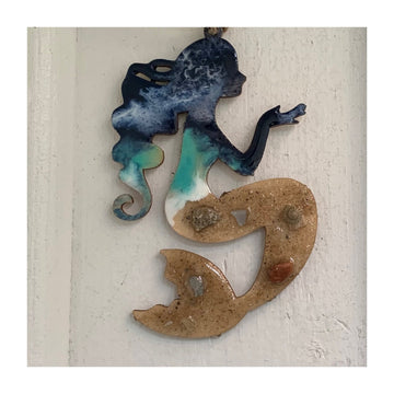 Resin Mermaid Ornament - The Irritable Pelican Artisan Gallery