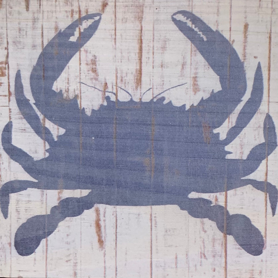 Shabby Blue Crab - The Irritable Pelican Artisan Gallery