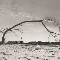 "Tybee Lighthouse Lightning" - The Irritable Pelican Artisan Gallery