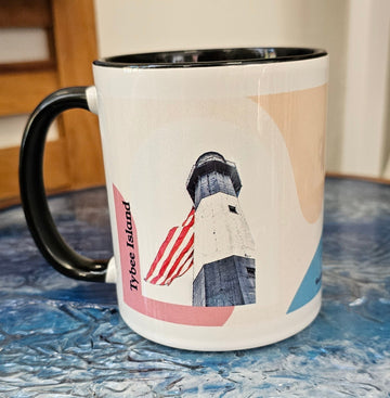 Tybee Lighthouse Mug - The Irritable Pelican Artisan Gallery