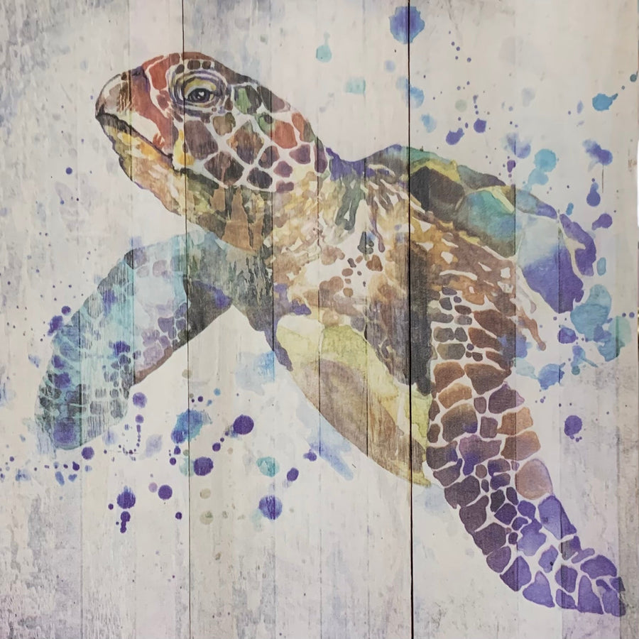 Watercolor Sea Turtle Dazzler - The Irritable Pelican Artisan Gallery