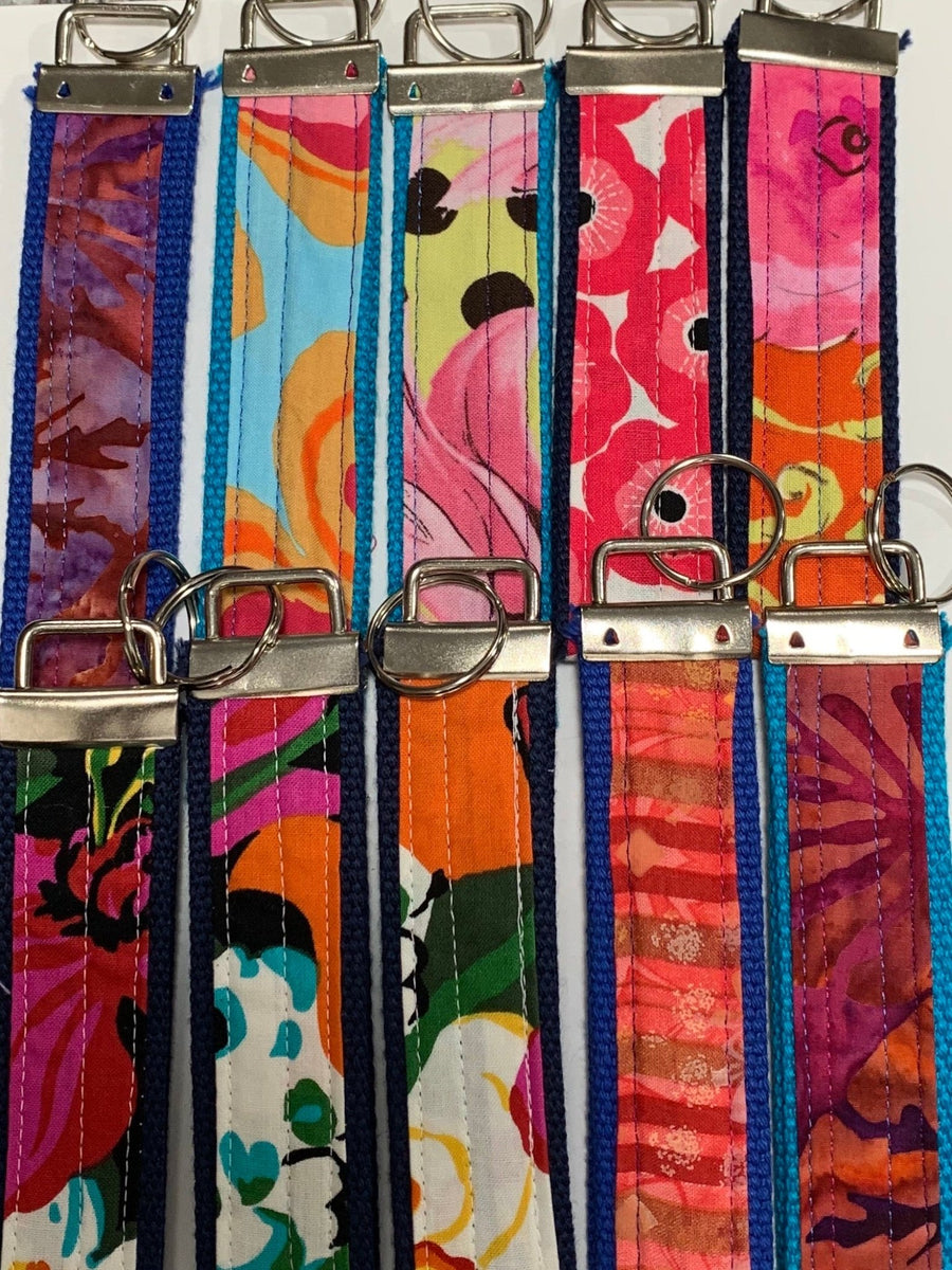 Wristlet Key Fob/Keychains - Florals - The Irritable Pelican Artisan Gallery